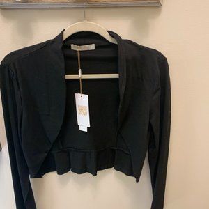 Black shrug high waisted long sleeved SIZE M